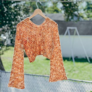 Modern Beginner Crochet Long Sleeve Top Pattern with PDF