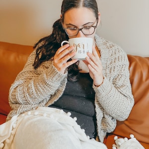 CROCHET PATTERN | Autumn Ridges Cardigan | Crochet Cardigan Pattern | Cocoon Cardigan