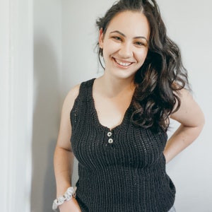 Crochet Tank Top Pattern, Summer Crochet Top, Arquenne Top
