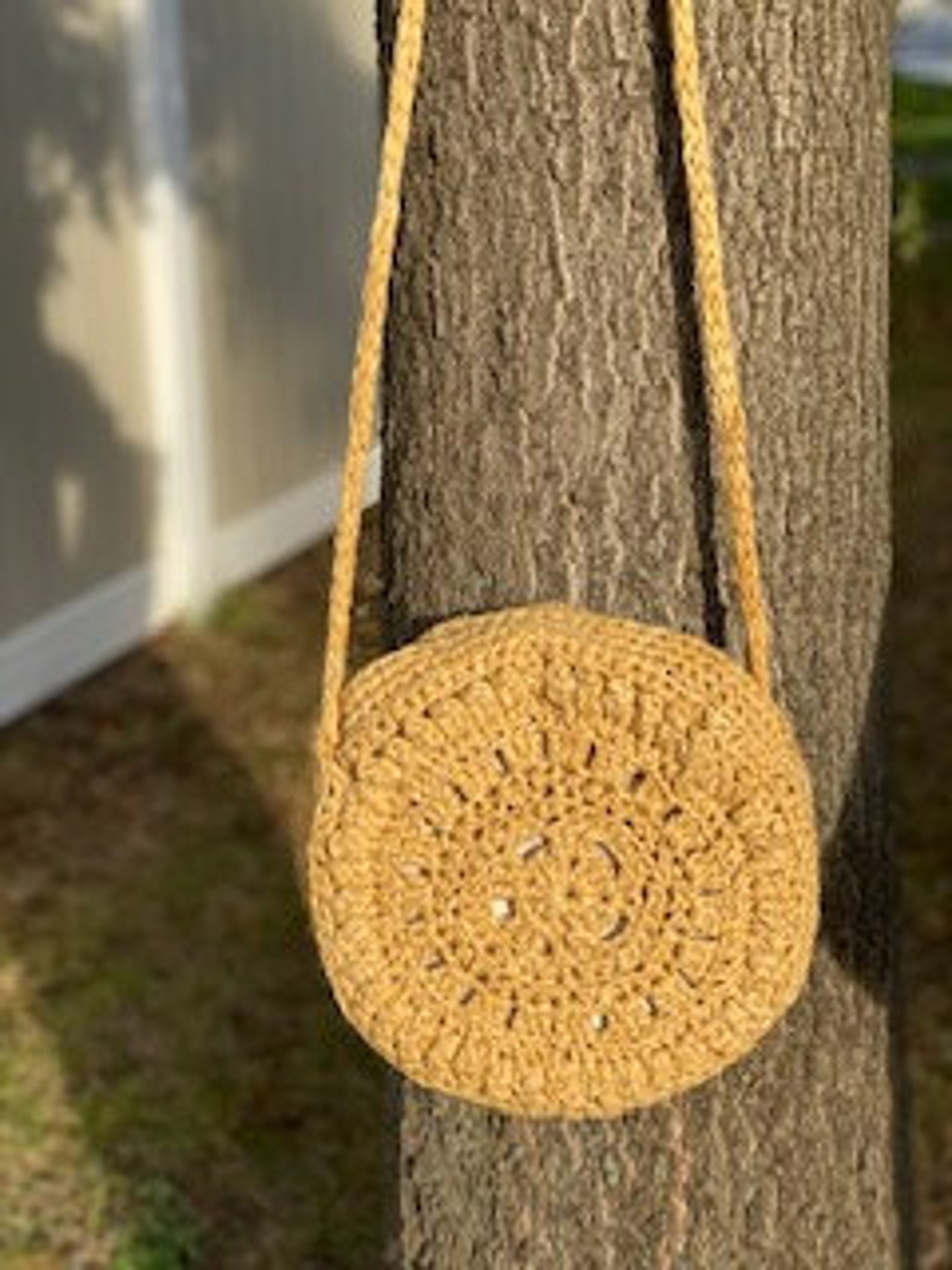 Crochet Pattern Circle Crochet Purse Crochet Bag Pattern Boho