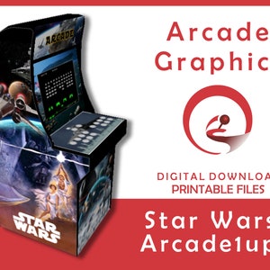 Star Wars Arcade1up Cabinet Graphics l Arcade Graphics l Arcade Artwork
