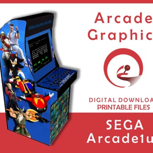 Sega Multicade Arcade1up Cabinet Graphics l Arcade Graphics l Arcade Artwork