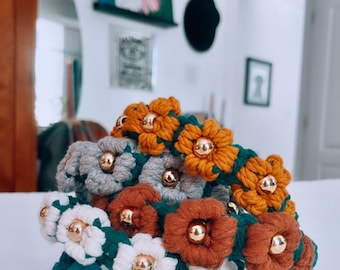 Macrame Headband | Flower Crown | Flower Headband | Hair Accessories | Handmade Fashion | Boho Queen | Festival Attire | Sunflower | Daisy