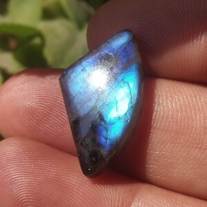 Labradoriet edelsteen, natuurlijke edelsteen, labradoriet cabochon, glanzende steen, flitsende steen, edelsteen cabochon, sieraden maken, 26 x 15 x 5 mm 15,90 ct, 41