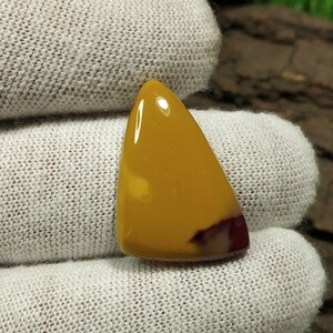 Jaspe mookaite, jaspe mookaite naturel, jaspe jaune, jaspe naturel, pierre précieuse, pierre précieuse naturelle, cabochon, fabrication de bijoux, 26 x 19 x 5 mm, 18,85 ct, 183