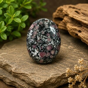 Natürlicher Rubin-Falljaspis, ovale Cabochons, Jaspis-Palmstein, loser Edelstein, natürlich polierter Rubin-Falljaspis, Schmuckherstellung, 34 x 27 x 8 mm, 66,35 ct, GC12