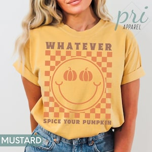 Fall Season Shirt, Comfort Colors Thanksgiving Shirt, Pumpkin Shirt, Gift for Her, Fall Oversize Clothes for Women, Fall Vibes, Teacher Gift