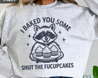 Retro Raccoon Comfort Colors Shirt: Sarcastic Baking Tee