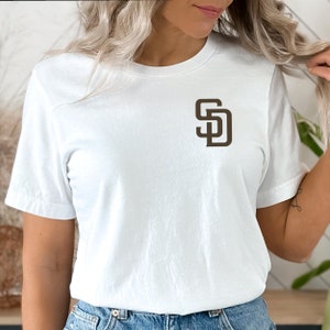 San Diego Baseball Shirt Gift for Women, Summer T-Shirt Gift for Mom on Game Day, Short Sleeve Baseball Tee, Women&#39;s Clothing, Sport Shirt