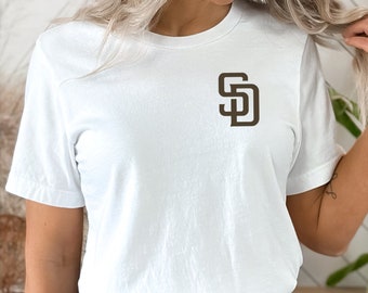 San Diego Baseball Shirt Gift for Women, Summer T-Shirt Gift for Mom on Game Day, Short Sleeve Baseball Tee, Women's Clothing, Sport Shirt
