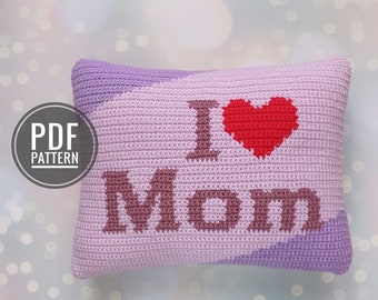 Crochet Pillow Pattern, Crochet Pattern, Crochet For Mom Pattern, Crochet Pillow For Mom