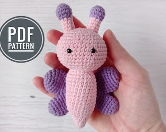 Modèle de crochet gratuit, modèle de papillon au crochet, modèle de jouet au crochet mignon