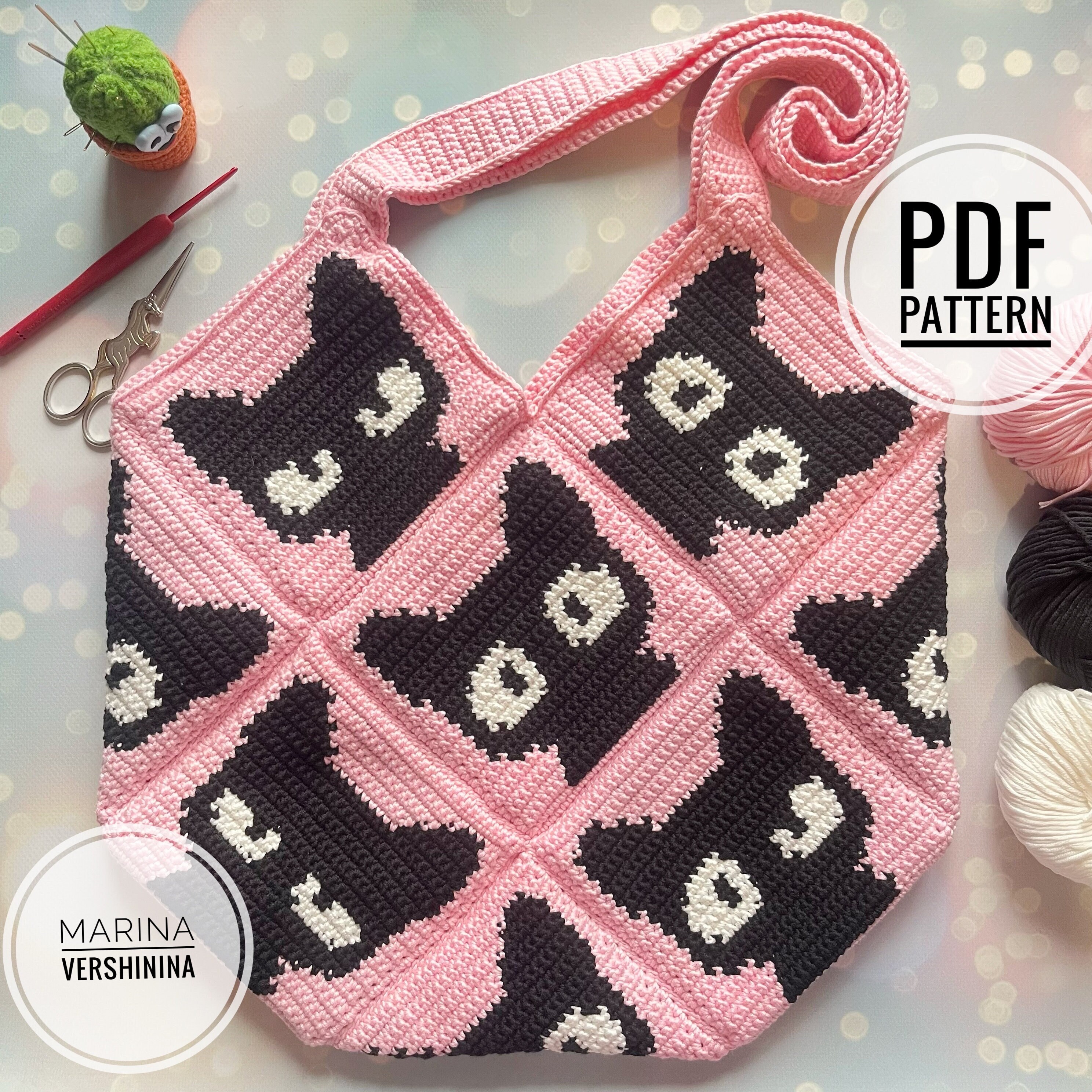 Digital】Tote raffia bag Kolos video tutorial, easy crochet bag pattern -  Shop I Love Create Online Tutorials & Courses - Pinkoi