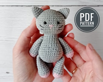 Crochet Cat Amigurumi Pattern: Kitten Toy (PDF Pattern)