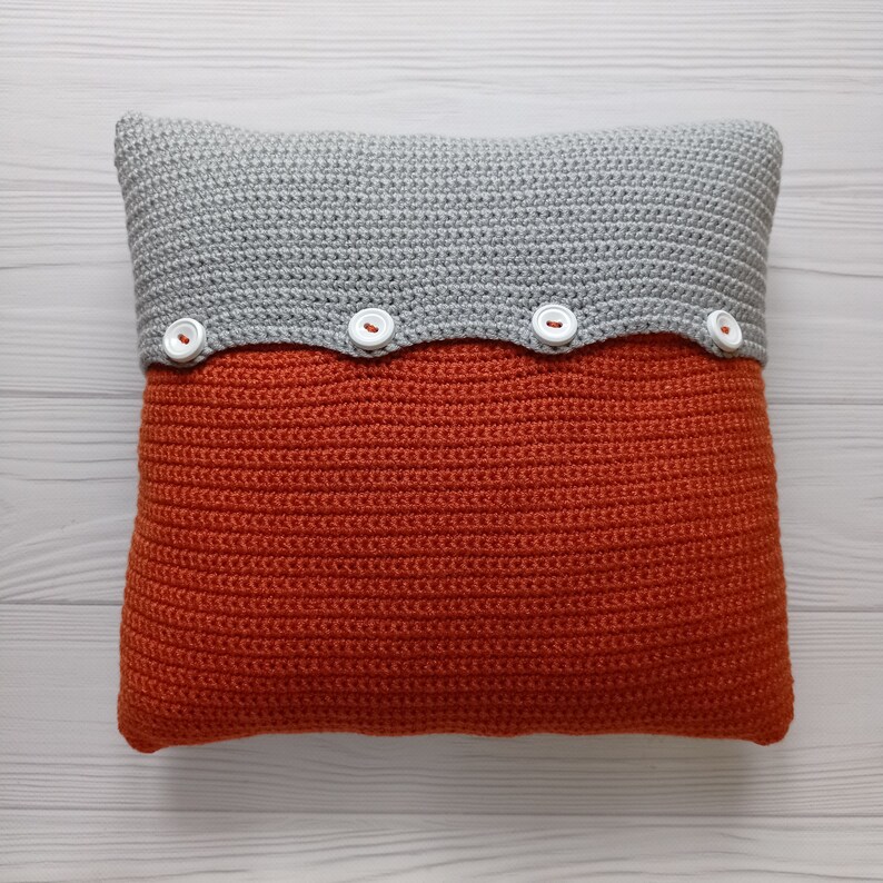 Crochet Pillow Pattern, Easter Crochet Pattern, Crochet Cushion, Crochet Bunny Pattern Pillow, pdf pattern, Crochet Pattern Throw Pillow image 3
