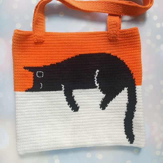 Crochet cat online bag pattern