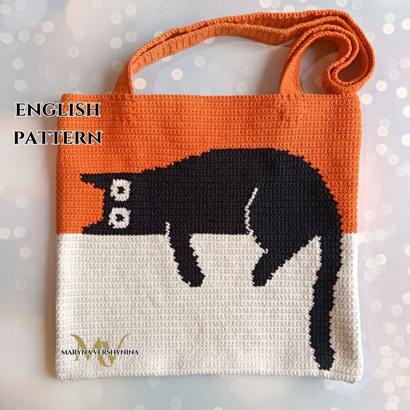 Grand Sac à Motif Chat - En Cuir Beige, Doublure Tissu, Neuf Sans étiquette, Style Porté épaule