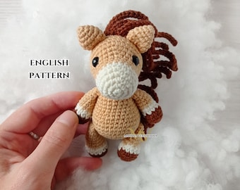 Crochet Pony Pattern: Amigurumi Horse (PDF Pattern)
