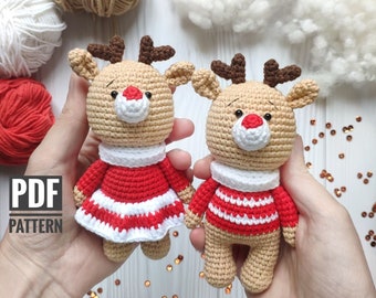 Modèle De Crochet De Cerf, Poupée Au Crochet Diy, Modèle Animal Au Crochet, Modèle Amigurumi