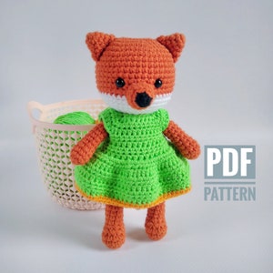 Modèle au crochet, modèle renard au crochet, modèle de jouet au crochet mignon