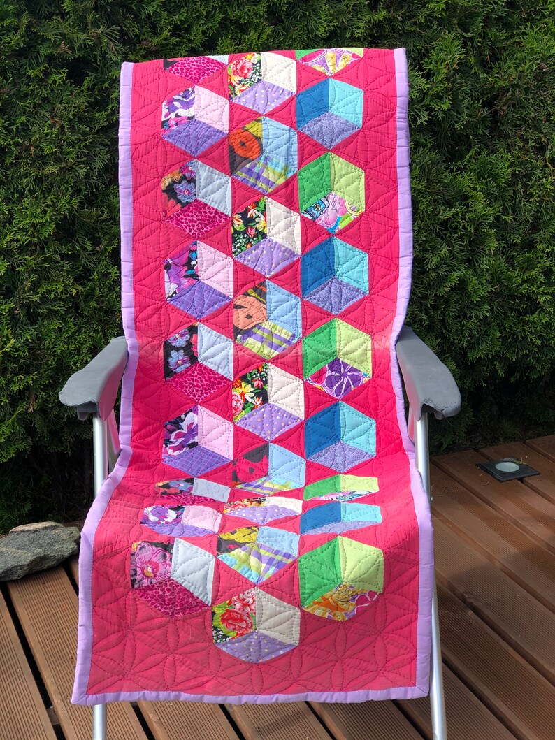 Handmade Quilted Plaid Bed Scarf Throw Table Runner Etsy