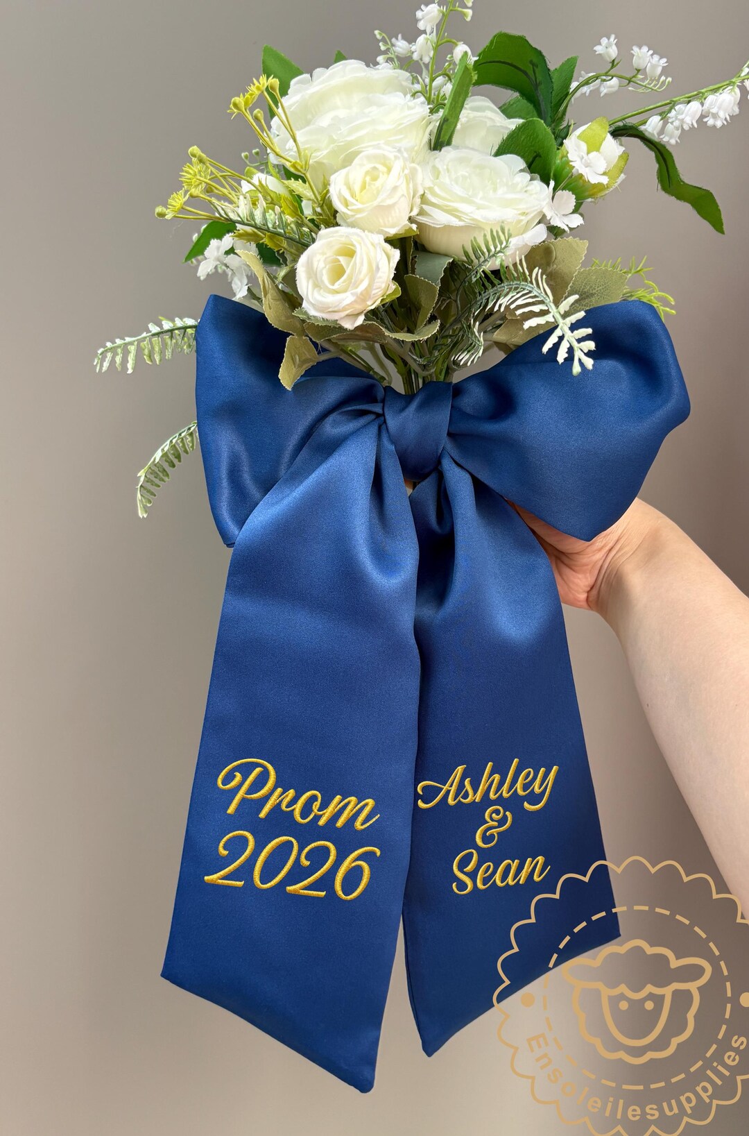 Personalized Prom 2026 Bouquet Ribbon,custom Embroidered Prom 2026 ...