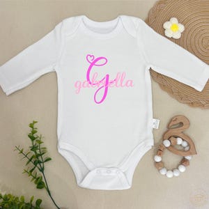 Personalized Baby Girl Name Bodysuit,Custom Name Baby Bodysuit,Baby long sleeve Bodysuit,Newborn Romper,Baby Newborn Gift,Baby Shower Gift