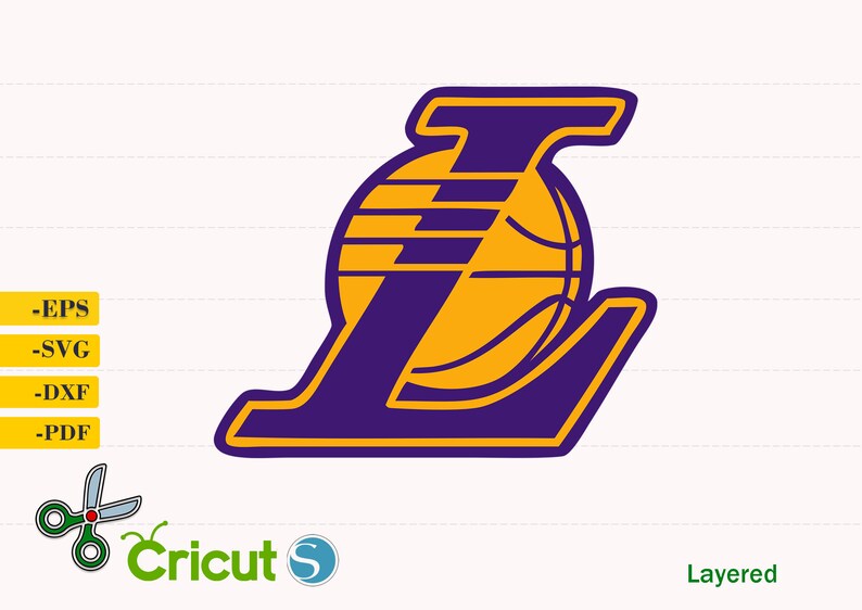 Los Angeles Lakers logo svg Vector NBA svg LA Lakers svg | Etsy