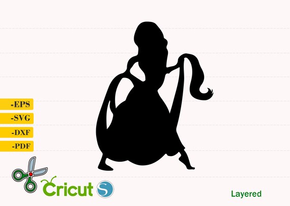 Download Rapunzel Svg Rapunzel Cut File Rapunzel Silhouette Rapunzel Etsy