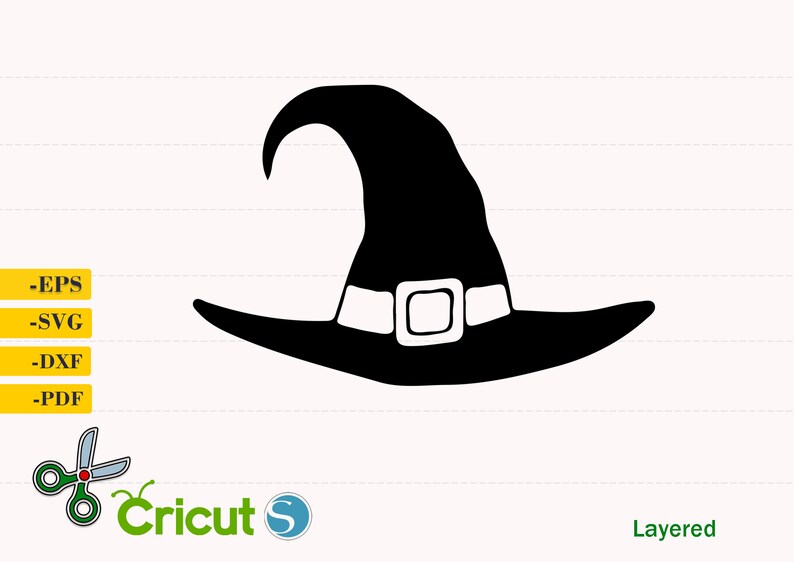 Download Witch Hat svg Witch Hat cut file Witch Hat Silhouette | Etsy