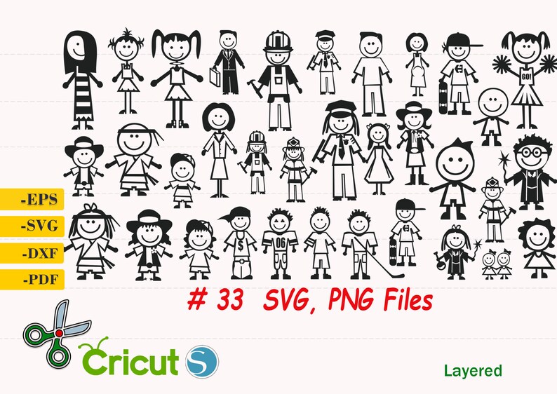 Download Family stick figure Svg Bundle stick family svg Stick ...