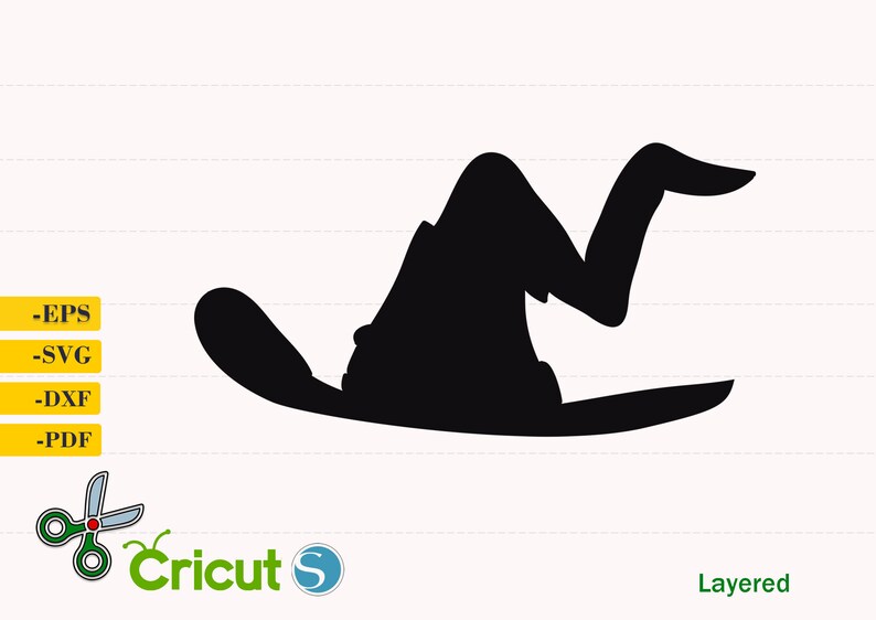 Download Witch Hat svg Witch Hat cut file Witch Hat Silhouette | Etsy