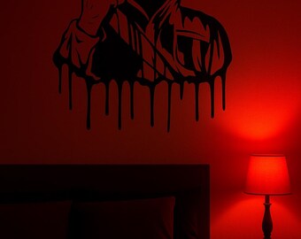 HALLOWEEN MICHAEL MYRES Made to Order, Wall Sticker, 36 Colours, Apply Anywhere, Application Tape Pre-Applied H023