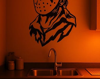 Jason Friday 13th Väggklistermärke, 36 färger, Applicera var som helst, Förapplicerad tejp H019