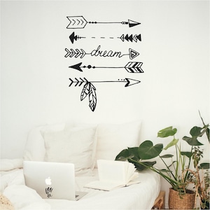 Dream Indian peace Vinyl Wall Art, Decal, Sticker, Transfer, Mural, Removable, Decoration, Interior, Exterior, Peel and Stick, - 0881