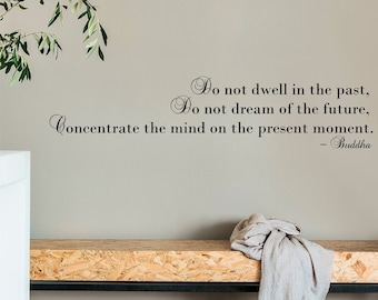 Past Present Future, Buddha - 0344, Wall art Decal, Transfer, Mural, Sticker, 75 Colours, 5 Sizes, Interior or Exterior use , Easy to Apply