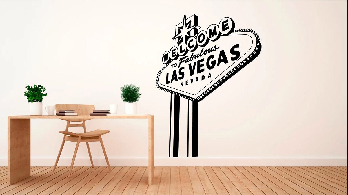 Las Vegas Vinyl Wall Art Decal Sticker Transfer Mural 