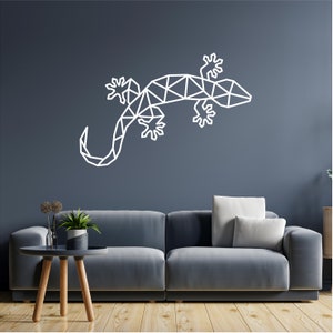 Geometric Lizard  Wall art, Minimalist, Modern, abstract, Decal, Mural, Transfer, Boho -G032 ,5 SIZES, 36 COLOUR OPTIONS