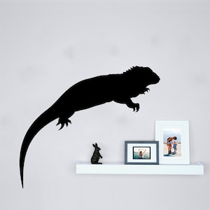 Lizard Vinyl Wall Art, Decal, Sticker, Transfer, Mural, Removable, Decor, Rent Friendly, Interior, Exterior,Full Wall - 0592