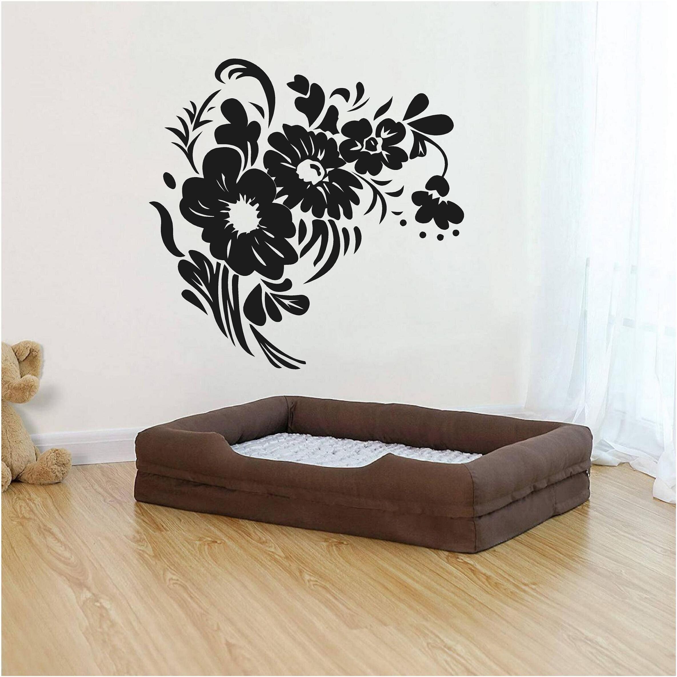 32 Colours Self Adhesive Vinyl Wall Art Decal Flowers Interior or