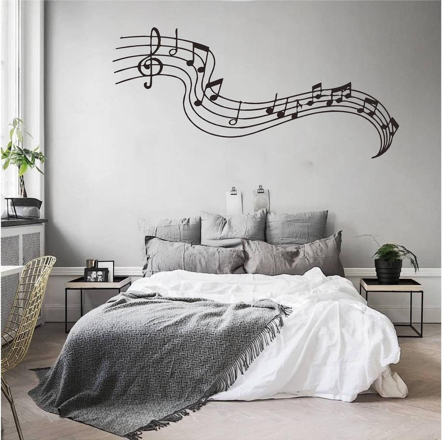 Headphones Wall Decal Music Headphones Wall Decal Music Wall Sticker  Recording Studio Audio Music Producer Gamer Wall Decal Stickers 4140ER