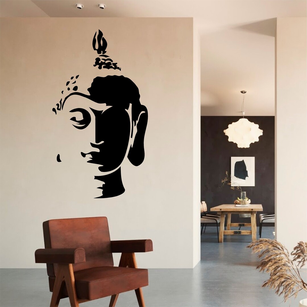 Buddha Vinyl Wall Art Decal Sticker Transfer Mural Etsy