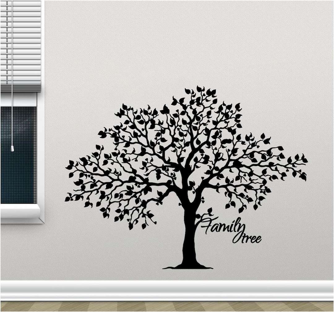 Family Tree Vinyl Wall Art Decal Sticker Transfer Mural Etsy