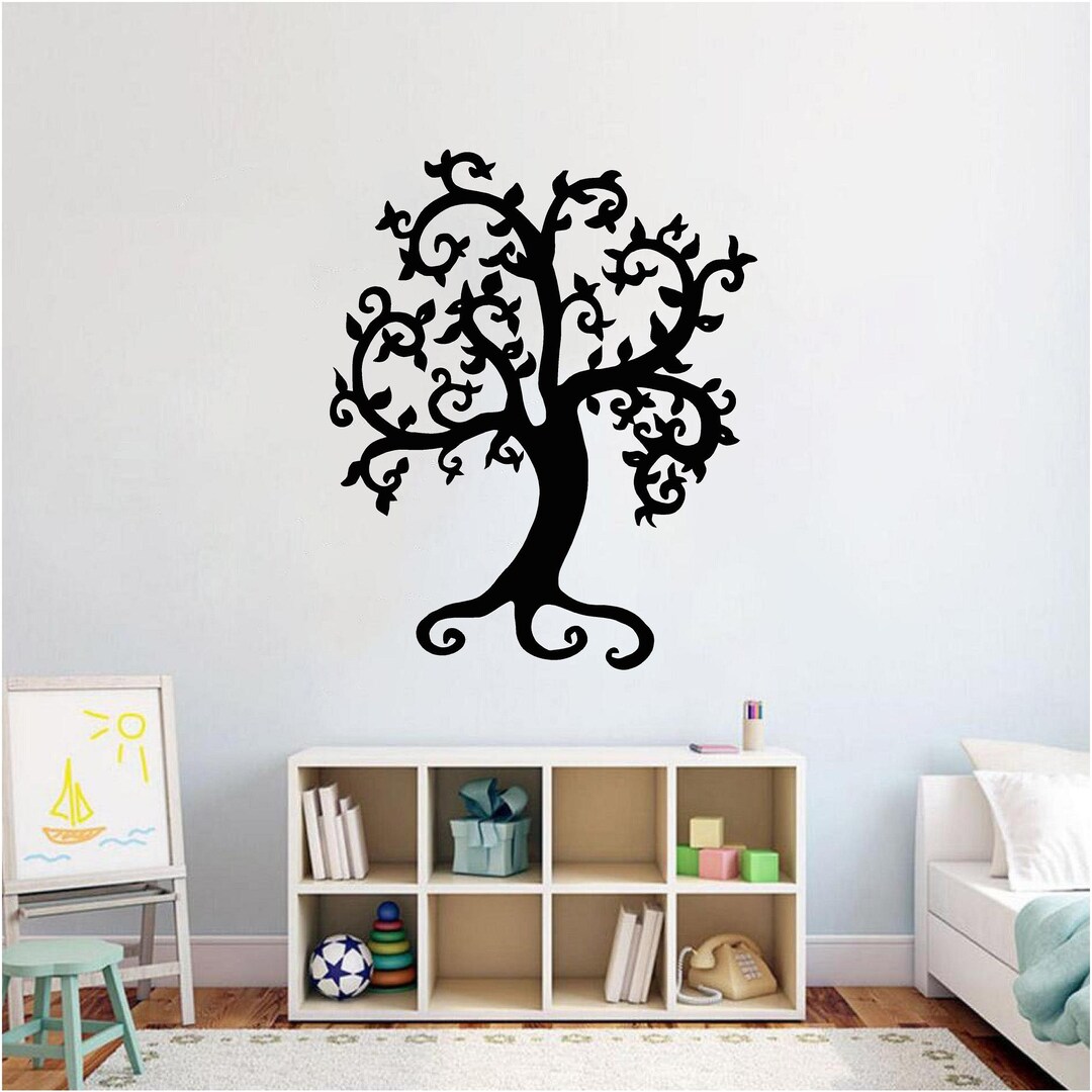 Devious Tree Sticker Scary Tree - 1030 Vinyl Wall Art, Decal, Sticker, Transfer, Mural ...