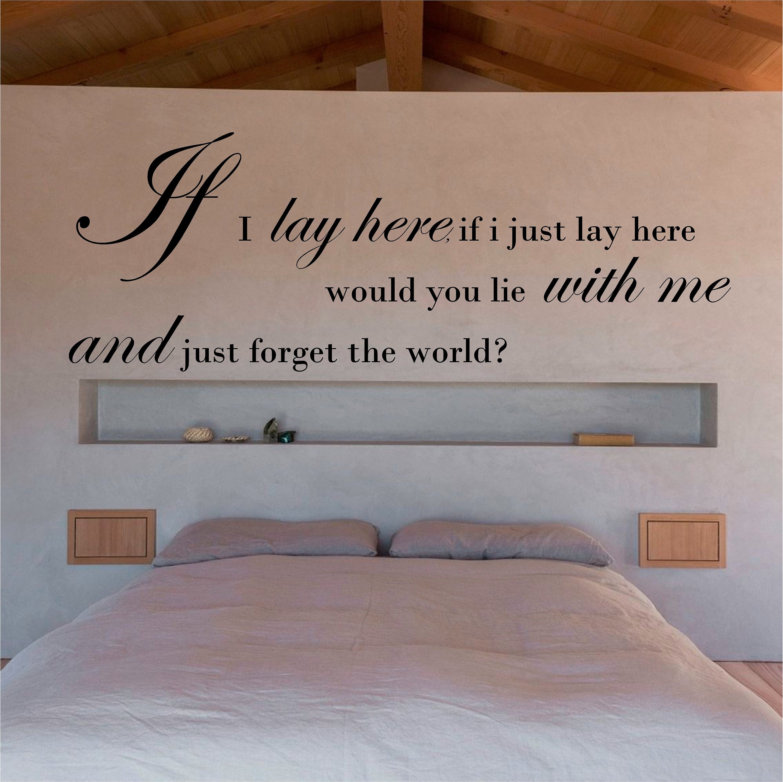 Black Lay Here Forget The World Chasing Cars Song Lyric Quote Print - Wild  Wall Art