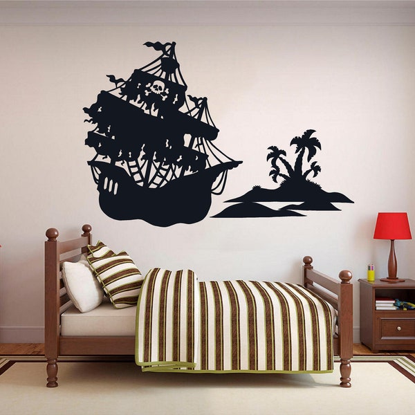 Pirate Wall Decals Etsy