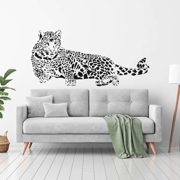 Leopard Wall Decal Etsy
