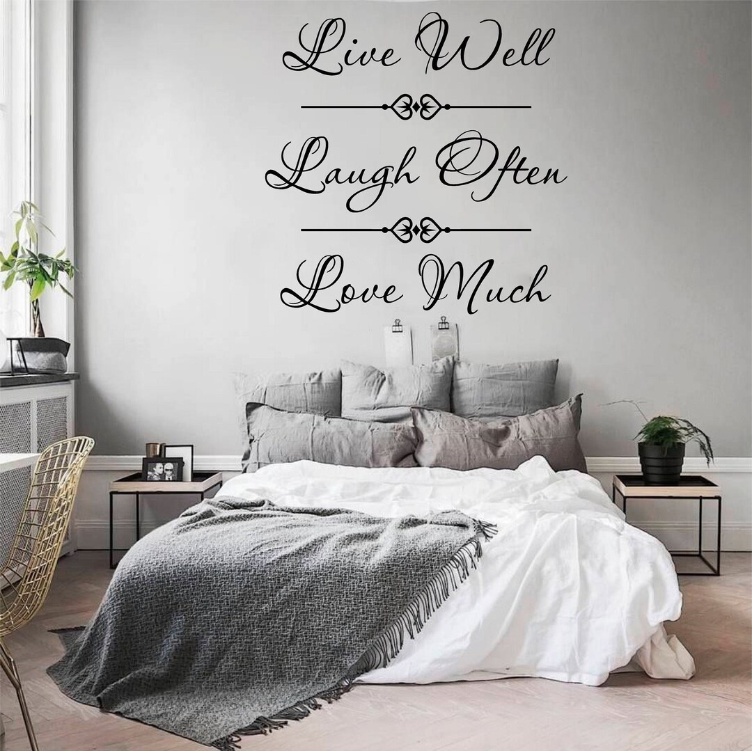 Swirl Live Laugh Love - 0180, Wall Art Decal, Transfer, Mural, Sticker ...