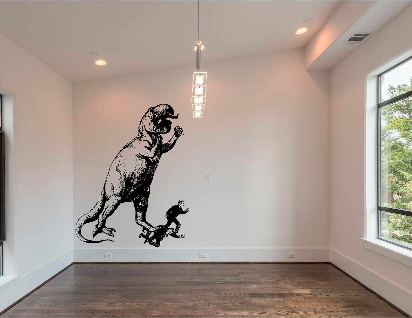 Banksy Style Dinosaur 0240 Wall Art Decal Transfer Mural Etsy