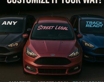 Custom Windshield Sunstrip – Any Text, Any Font – Matte, Gloss Finish or Cut out – Personalized Car Vinyl Banner Decal